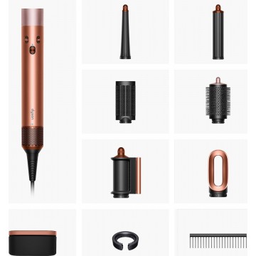 DYSON HS08 (123682-01)Airwrap i.d. Straight+Wavy Amber Silk/Pink Champagne (Gift Pack)